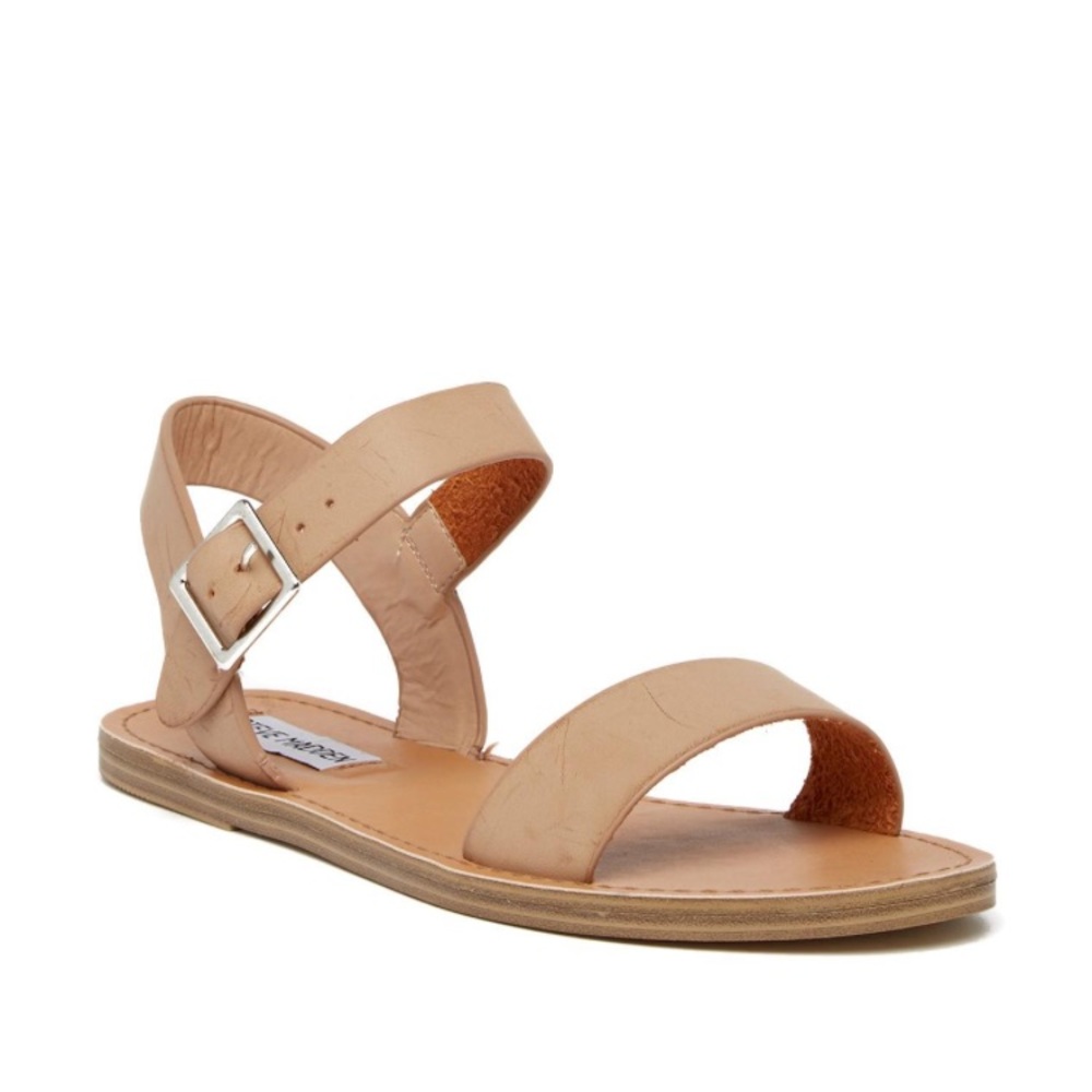 STEVE MADDEN ZONE SANDALS. Natural color. 7.5
